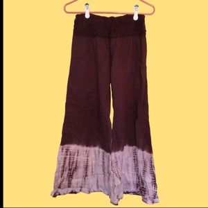 Earthbound Trading Co tie dye flare pants M